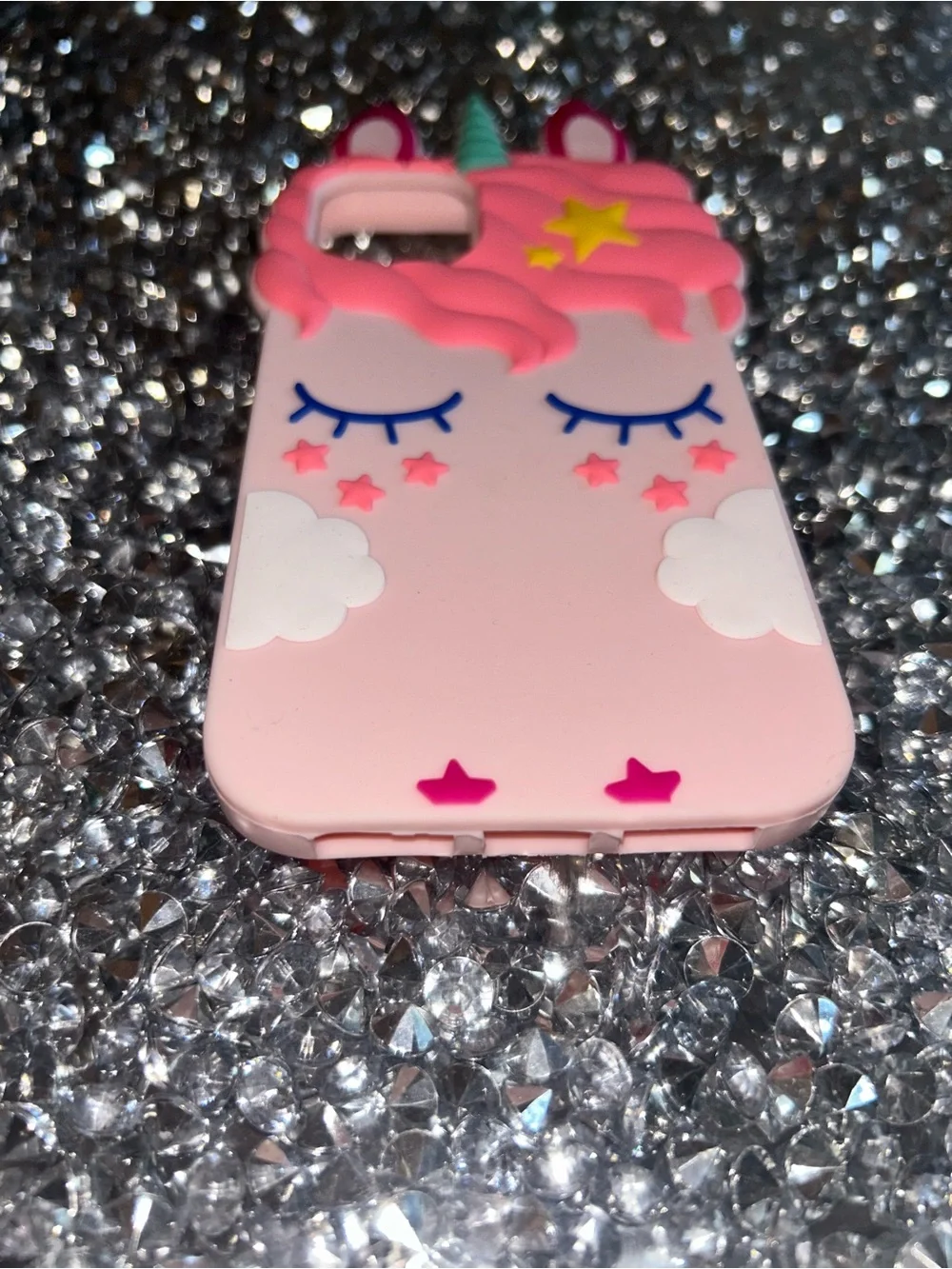 Pink Unicorn Cloud Silicone Phone Case - Cute Protective Cover